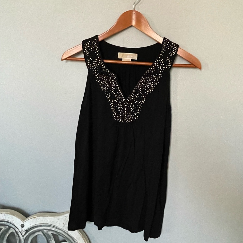 MK Black Studded Tank Top
